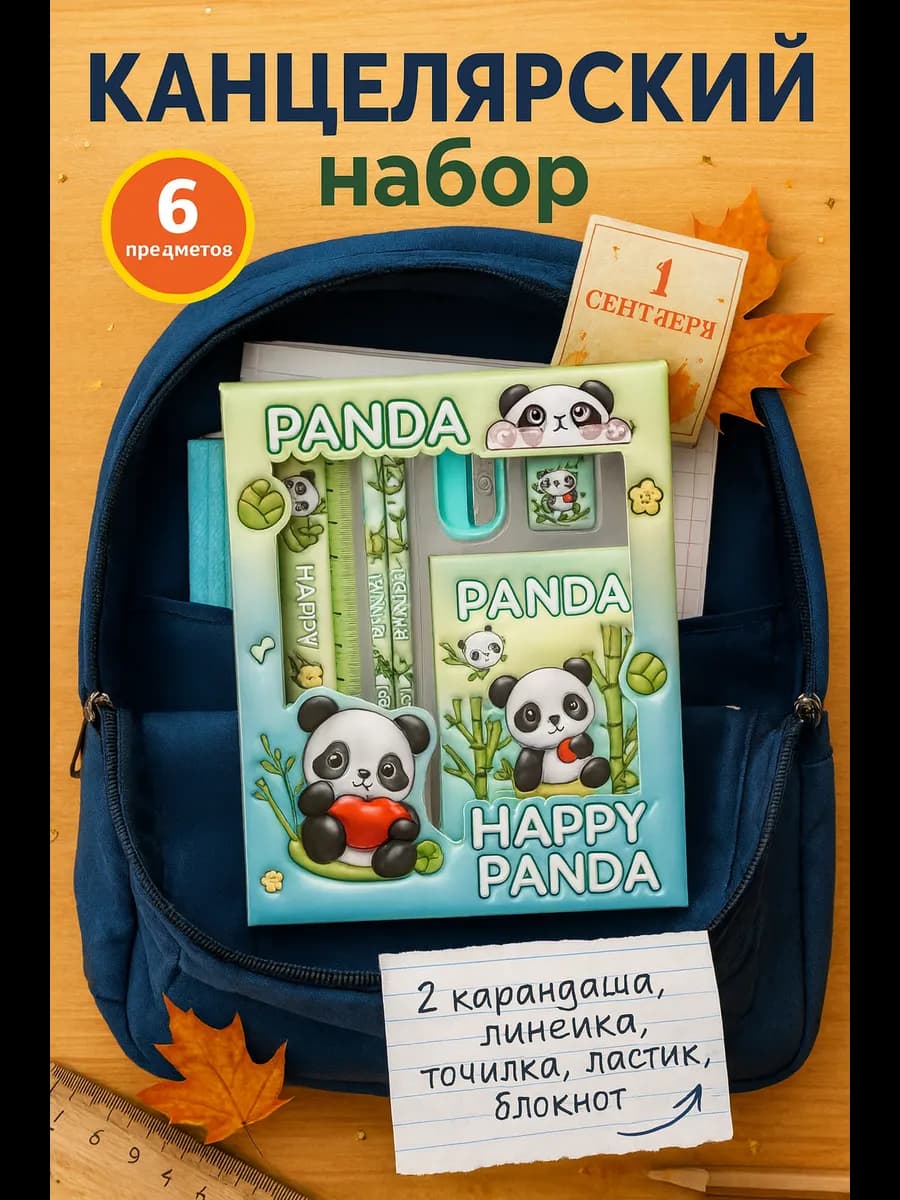 Набор школьных принадлежностей для младших классов