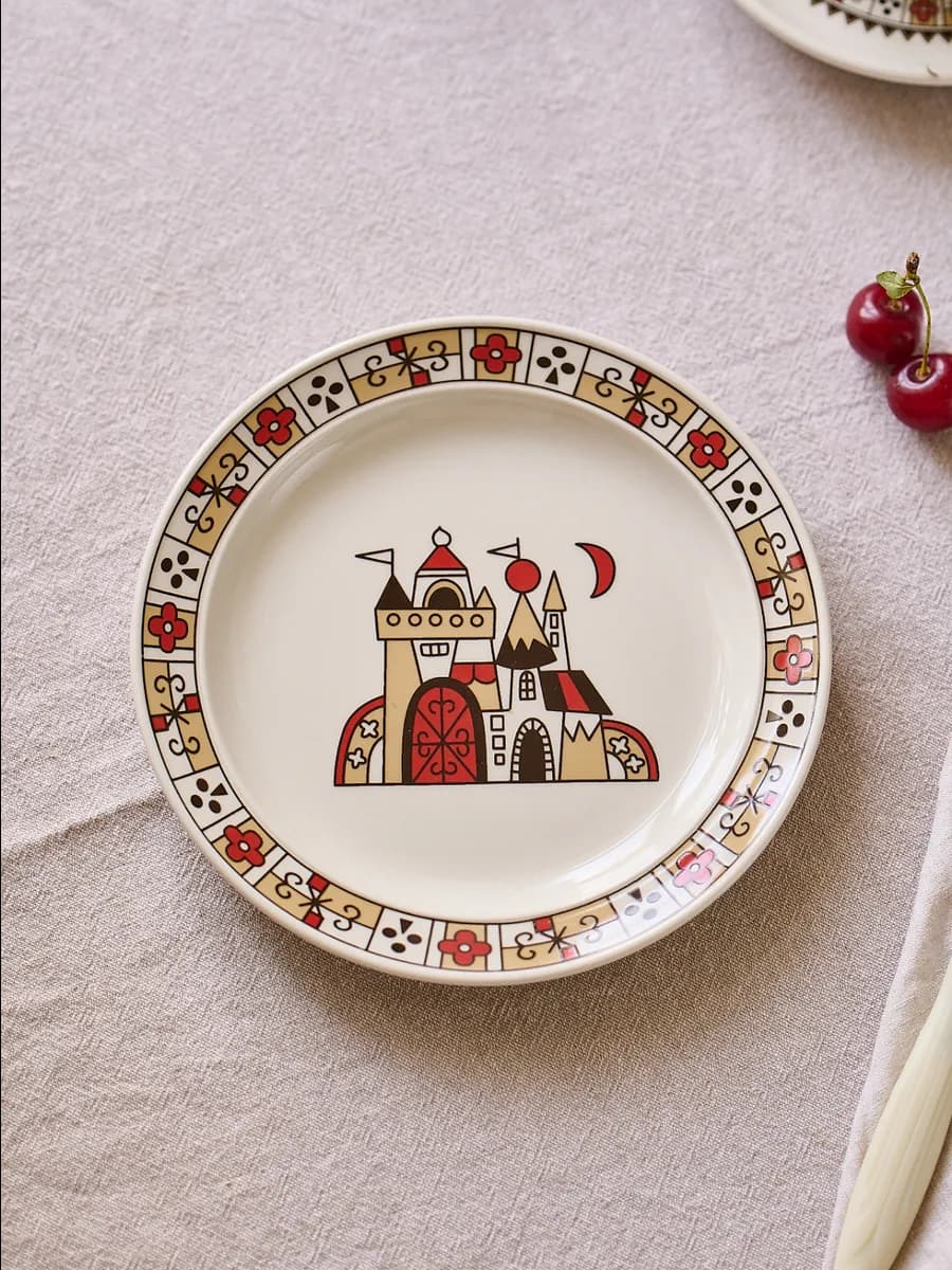 Тарелка керамическая плоская обеденная 18,2 см