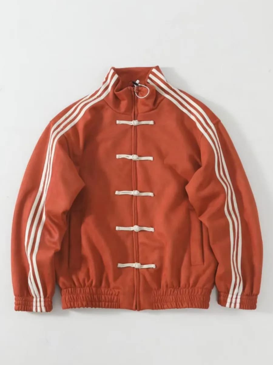 Толстовка на молнии оверсайз с лампасами зипка олимпийка у2к