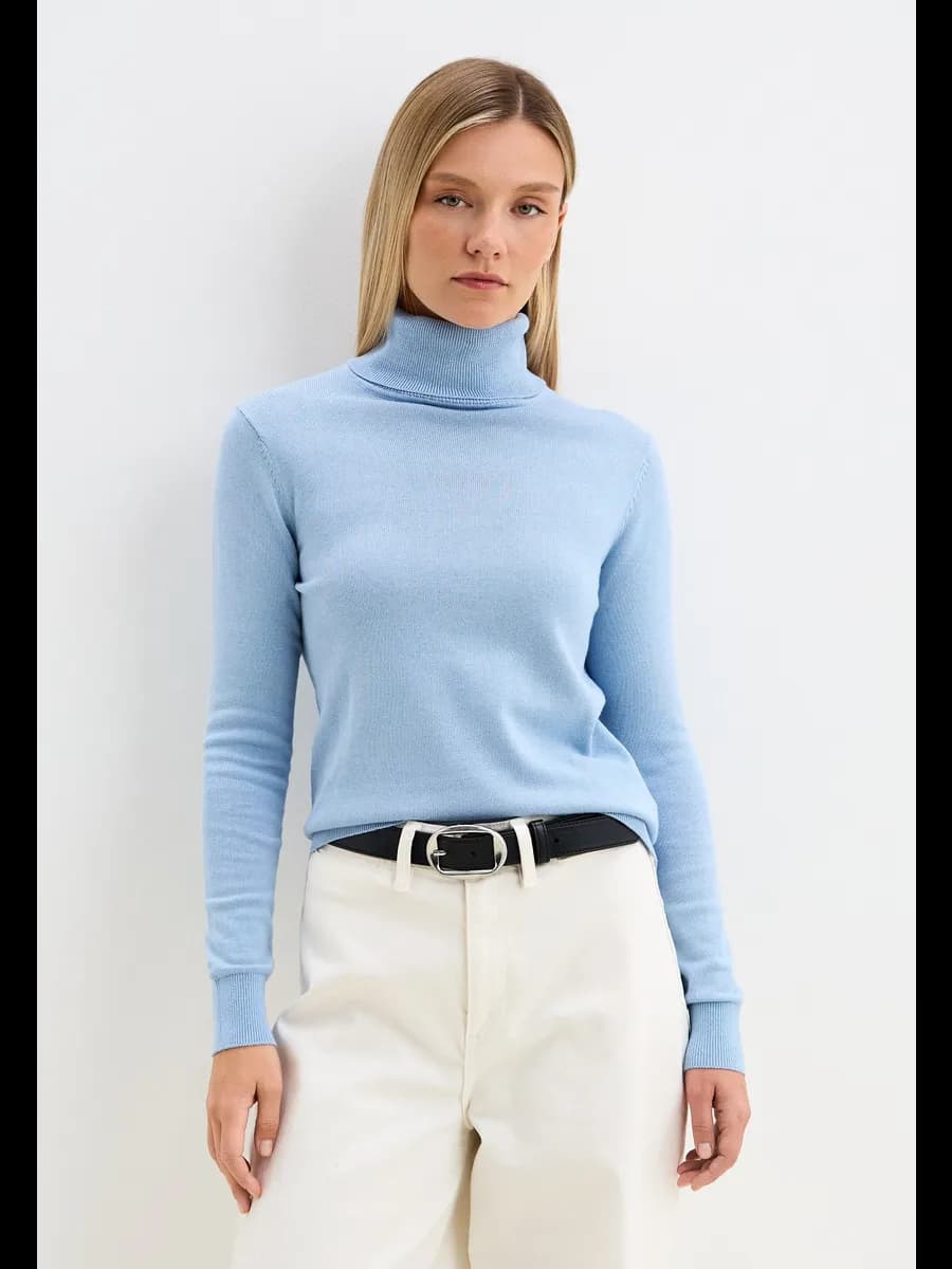 Водолазка прямая базовая классическая с высоким горлом