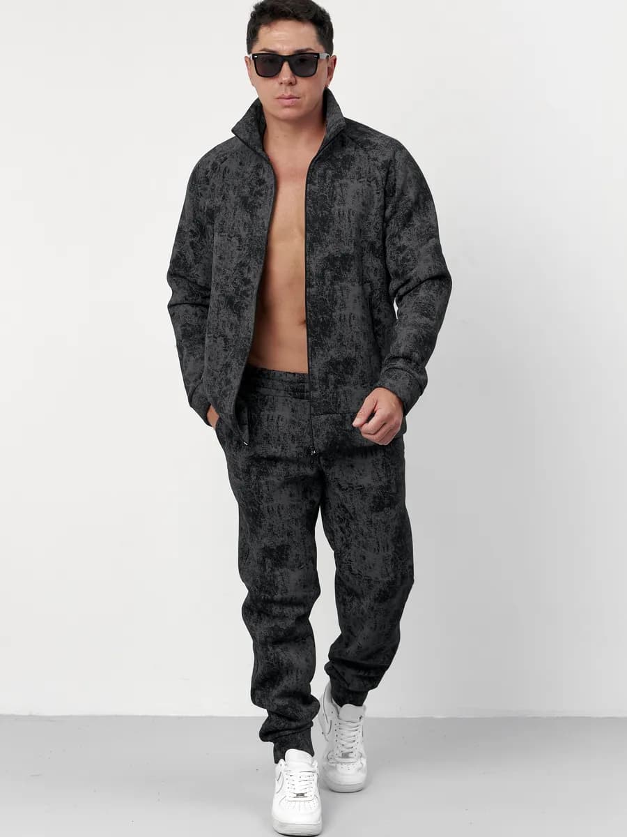 Спортивный костюм теплый с начесом на молнии