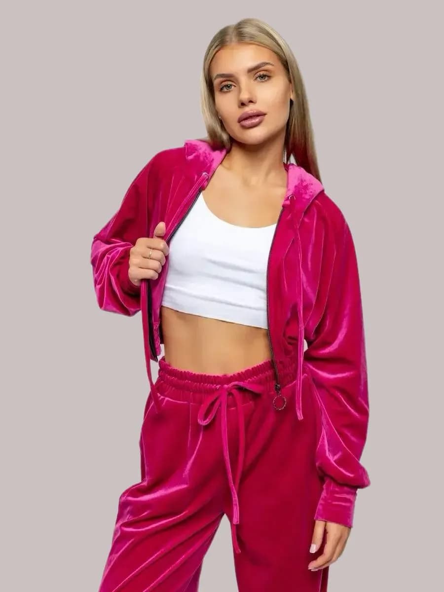 Костюм велюровый спортивный двойка