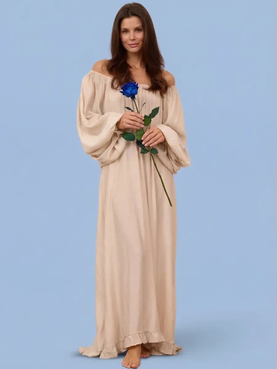 Платье летнее длинное пляжное домашнее