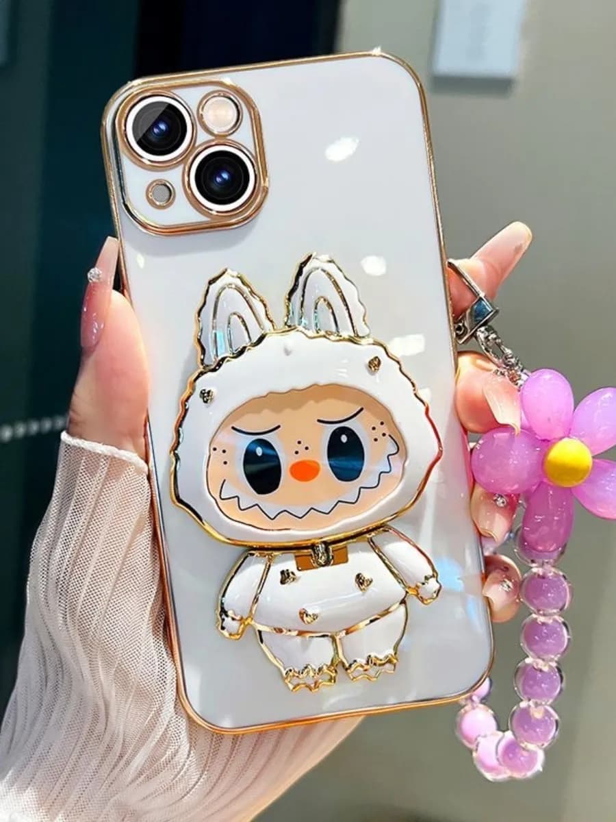 Лабубу держатель-аксесуар для телефона Новогодный подарок