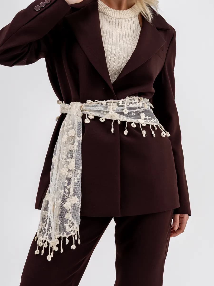 Кружевной платок на голову и шею