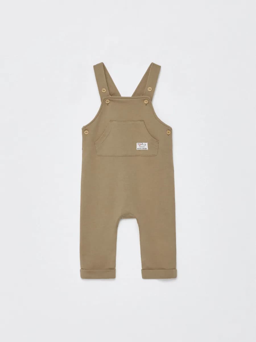 Трикотажный полукомбинезон из футера