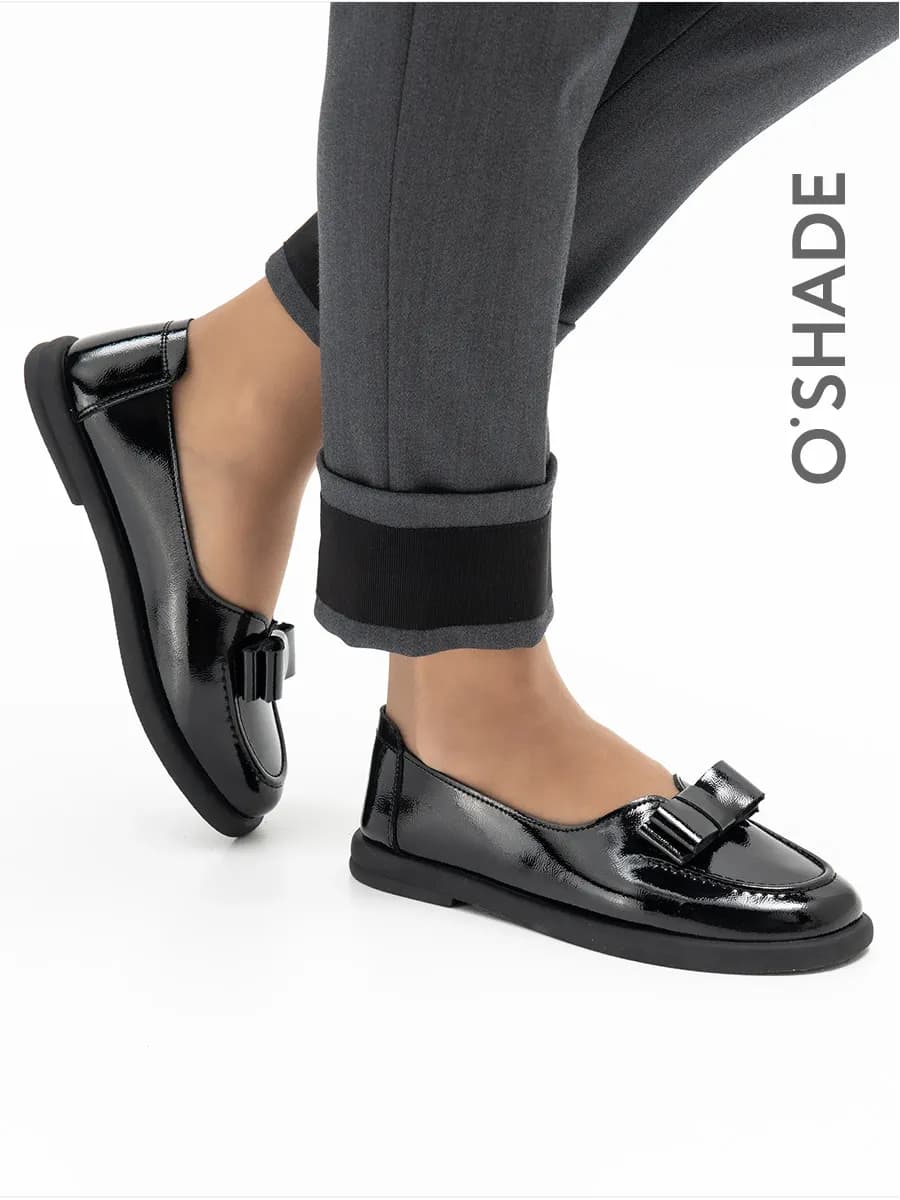 Балетки черные женские