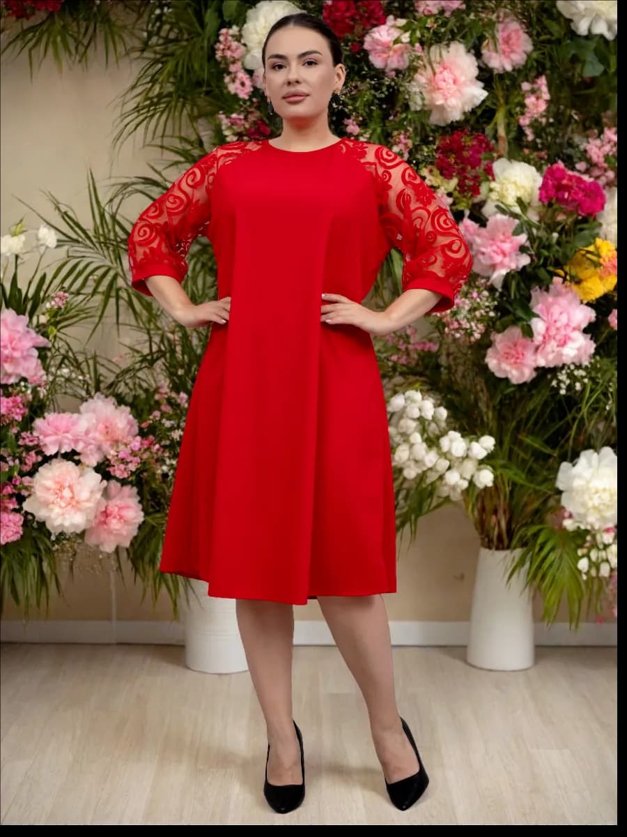 Платье праздничное вечернее больших размеров