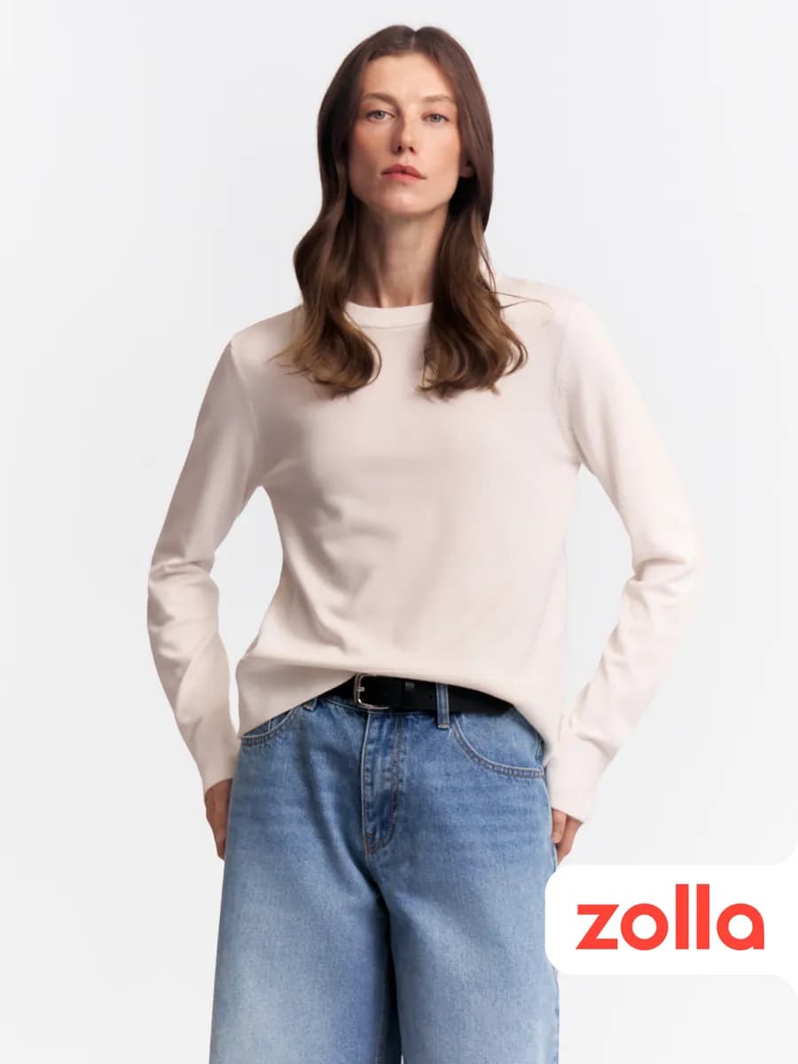 Женский джемпер из вязаного трикотажа