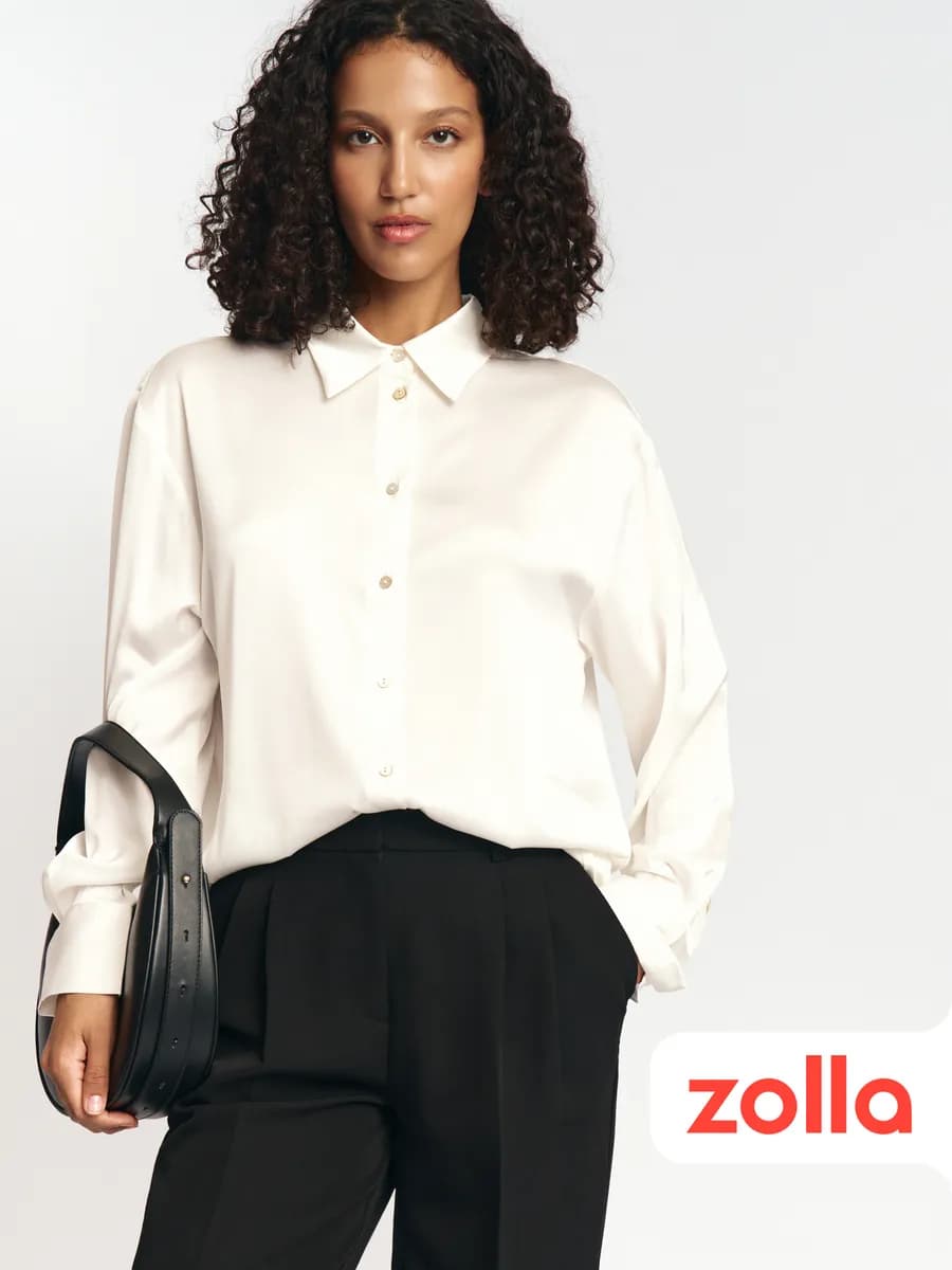 Женская атласная рубашка