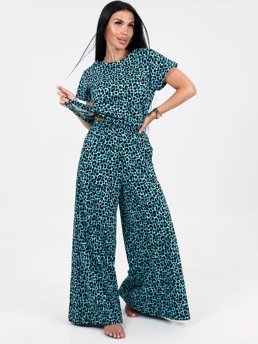 Костюм домашний с брюками пижама больших размеров