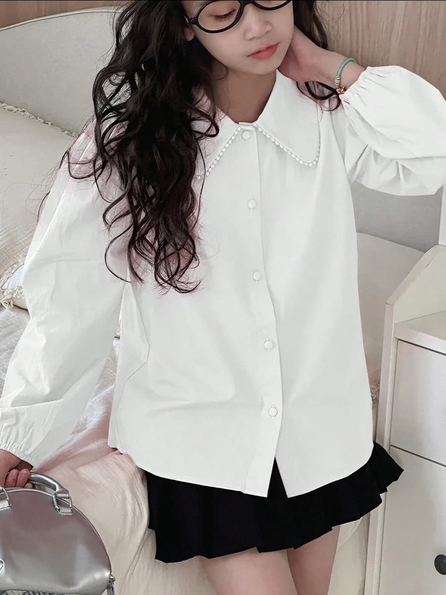 Блузка школьная оверсайз