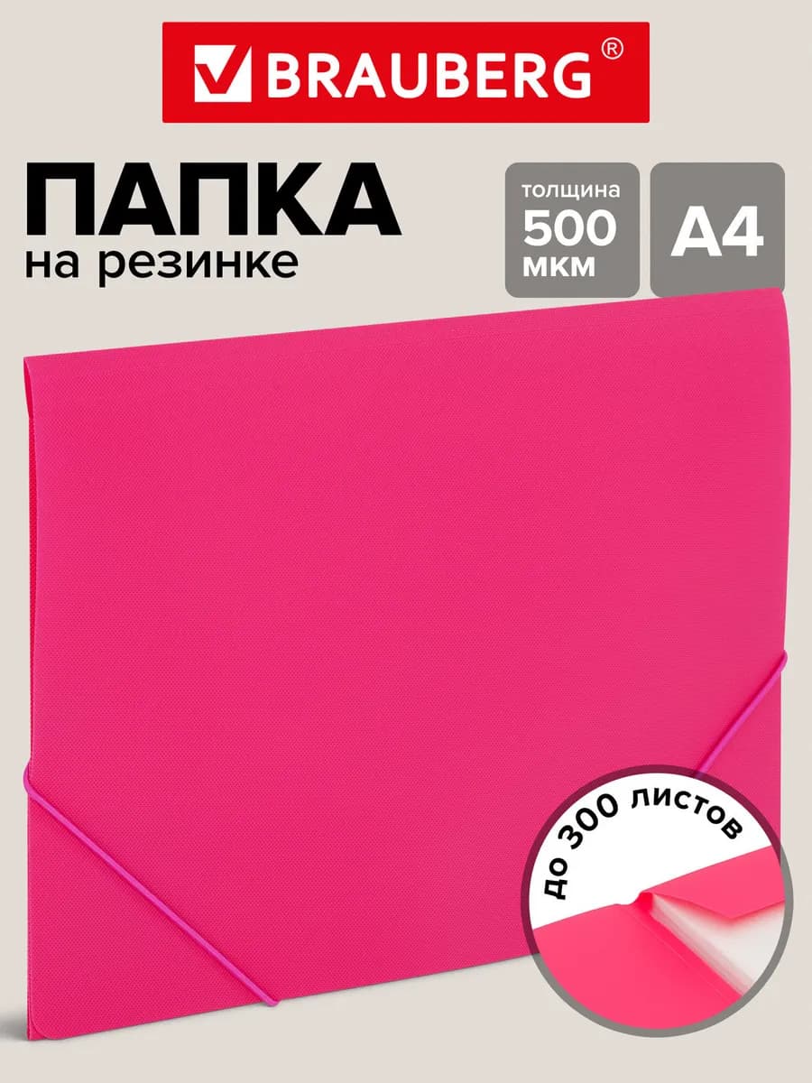 Папка для документов, тетрадей и бумаг А4 для школы и офиса