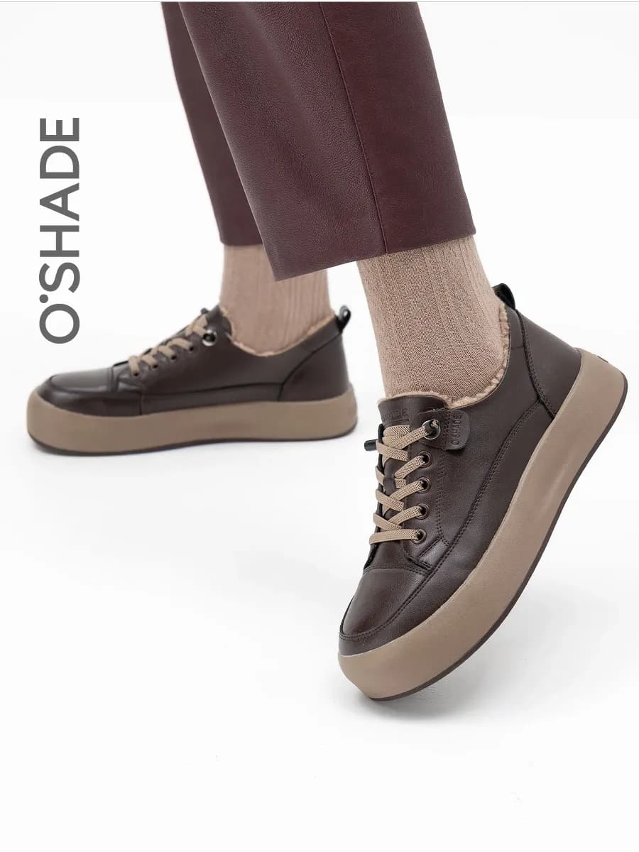 Полуботинки женские коричневые