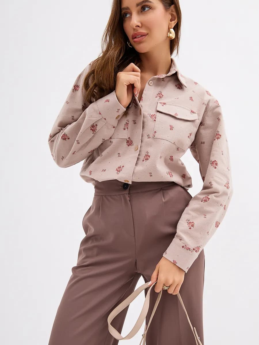 Рубашка фланелевая нарядная осенняя