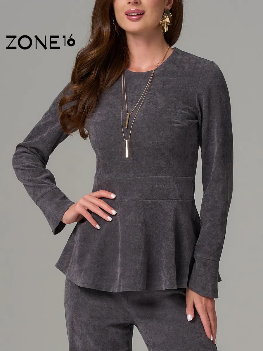 Брючный костюм праздничный вельветовый