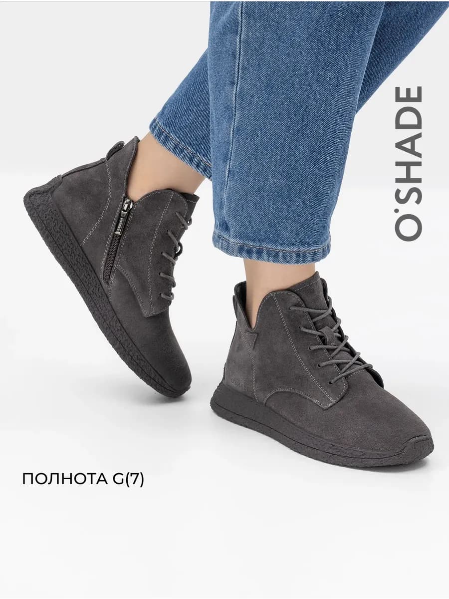 Ботинки женские осень без каблука - фото 1