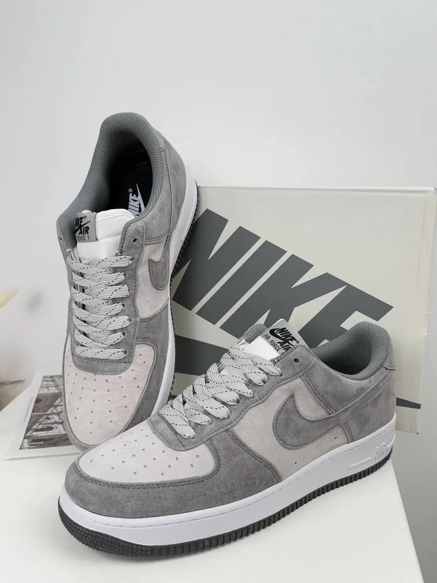 Кроссовки AIR FORCE 1 lv8 серые кеды