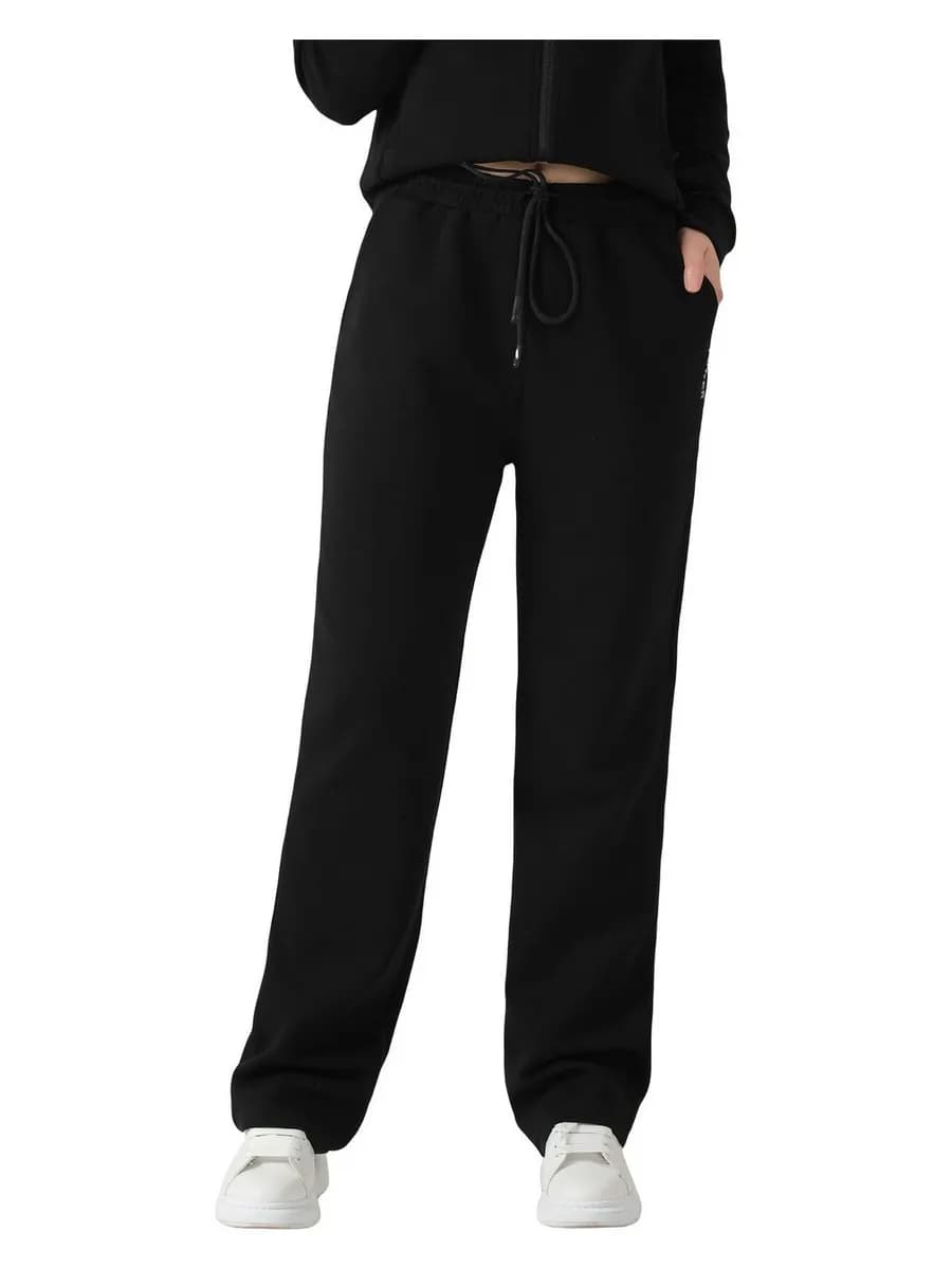 Спортивные штаны женские широкие черные