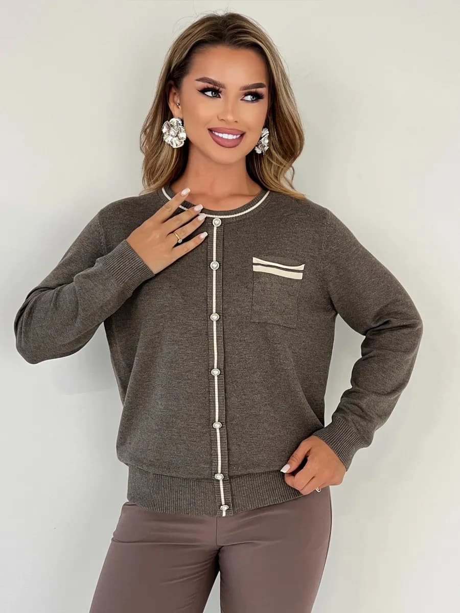 Офисный джемпер с кашемиром - фото 1