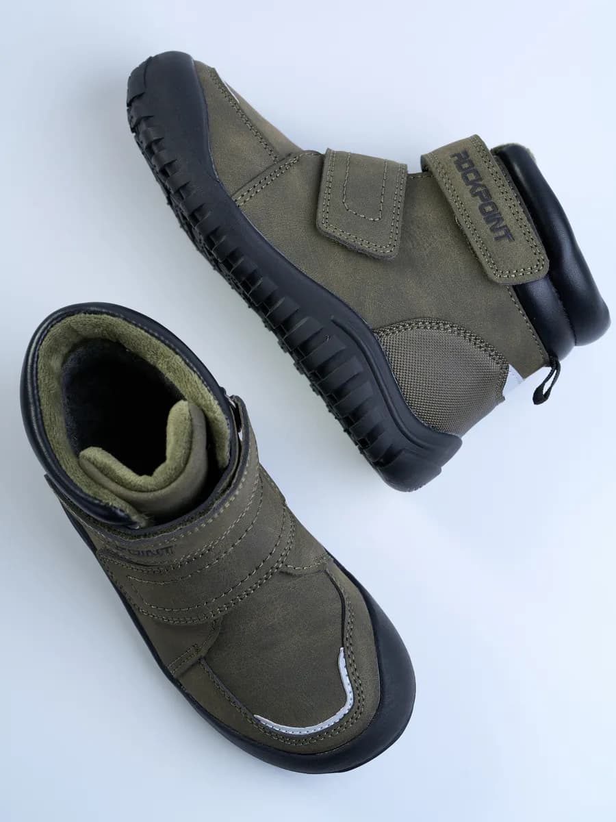 Босоногие демисезонные ботинки утепленные