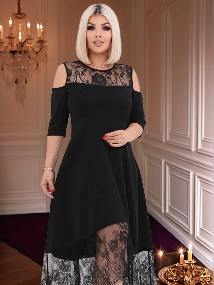 Платье гипюровое вечернее