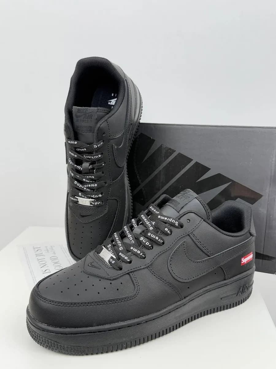 Кроссовки AIR FORCE 1 черные кеды