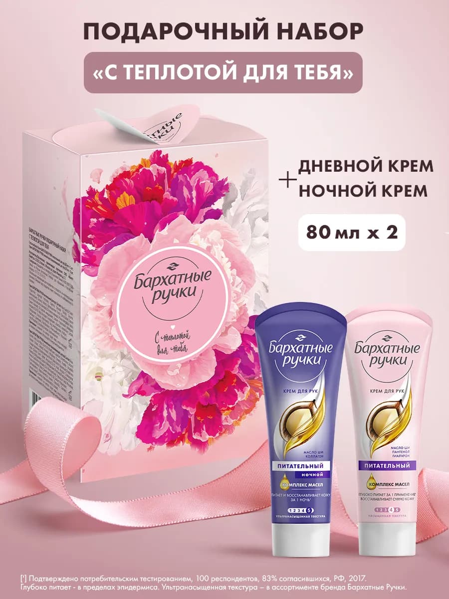 Подарочный набор для женщин крем для рук парфюмированный 2шт - фото 1