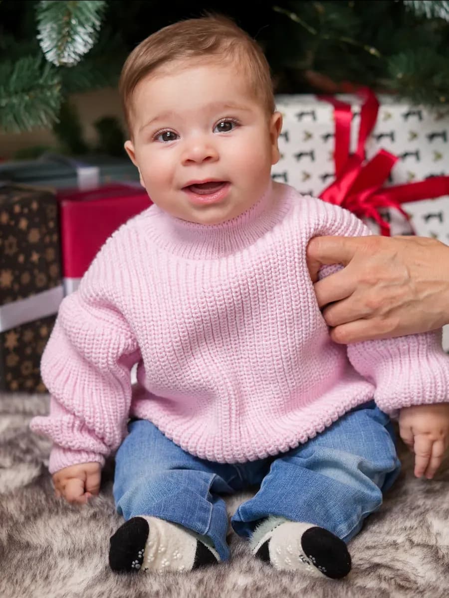 Свитер детский вязаный оверсайз джемпер