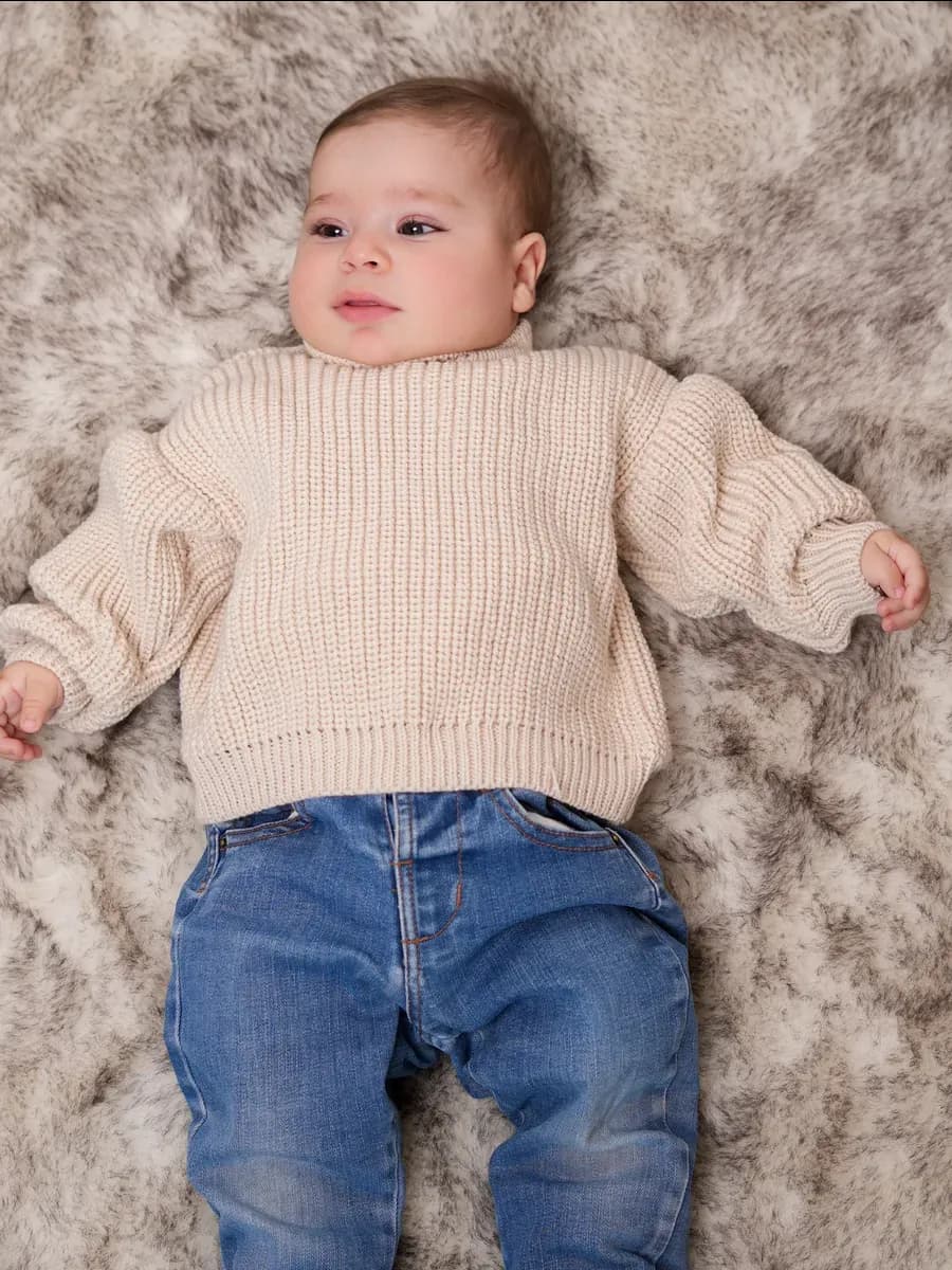 Свитер детский вязаный оверсайз джемпер