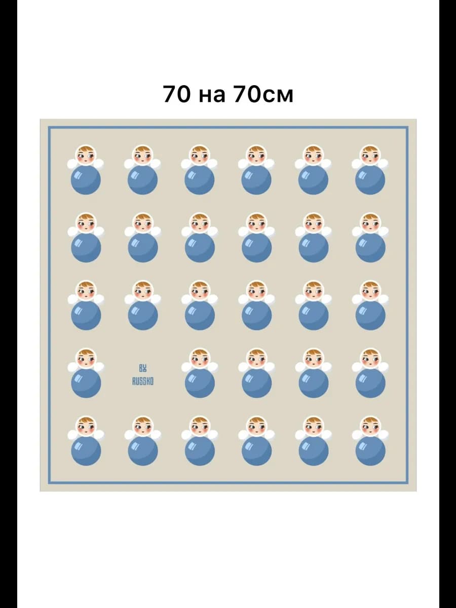 Платок косынка неваляшки матрешки