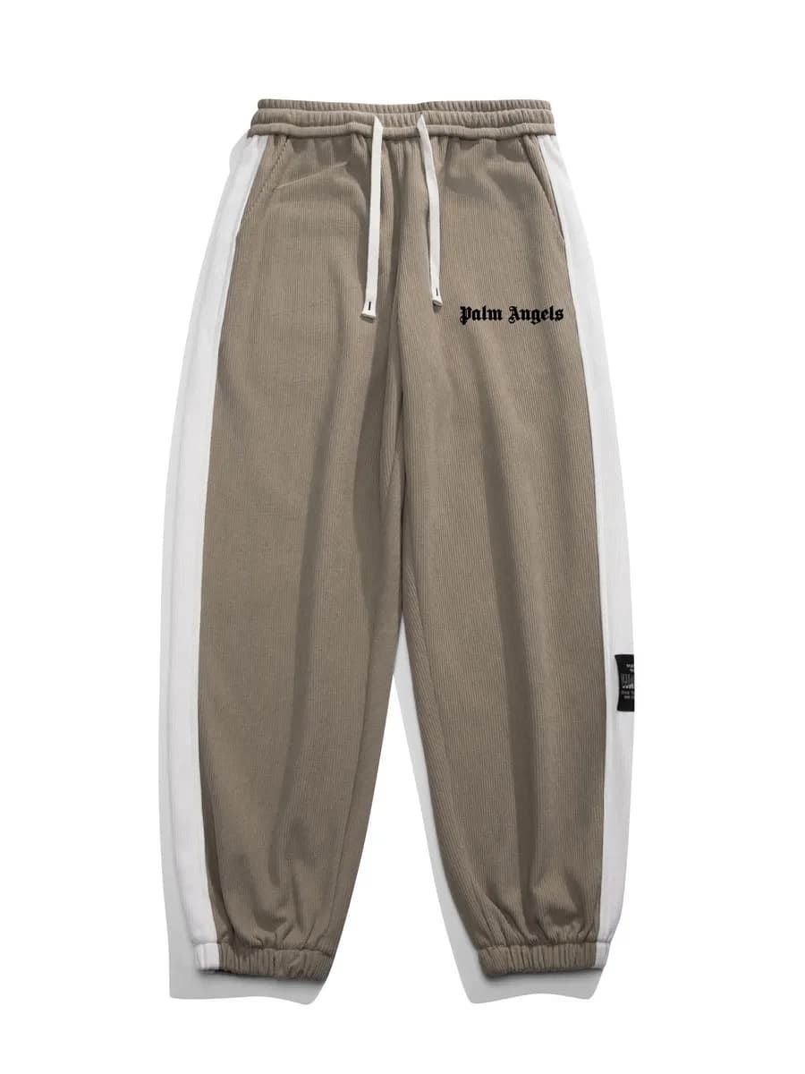 брюки спортивные на резинке оверсайз теплые зимние - фото 1