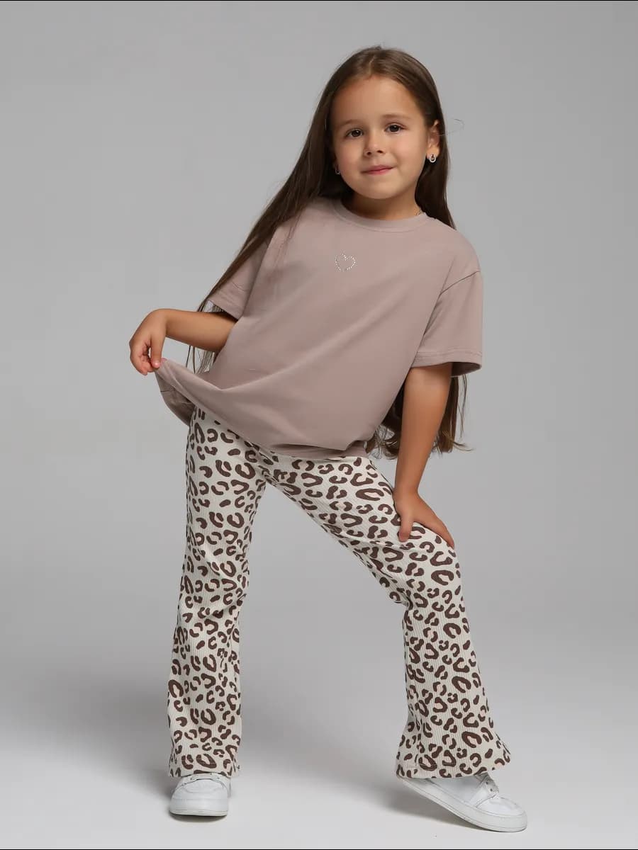 Костюм в садик с брюками клёш