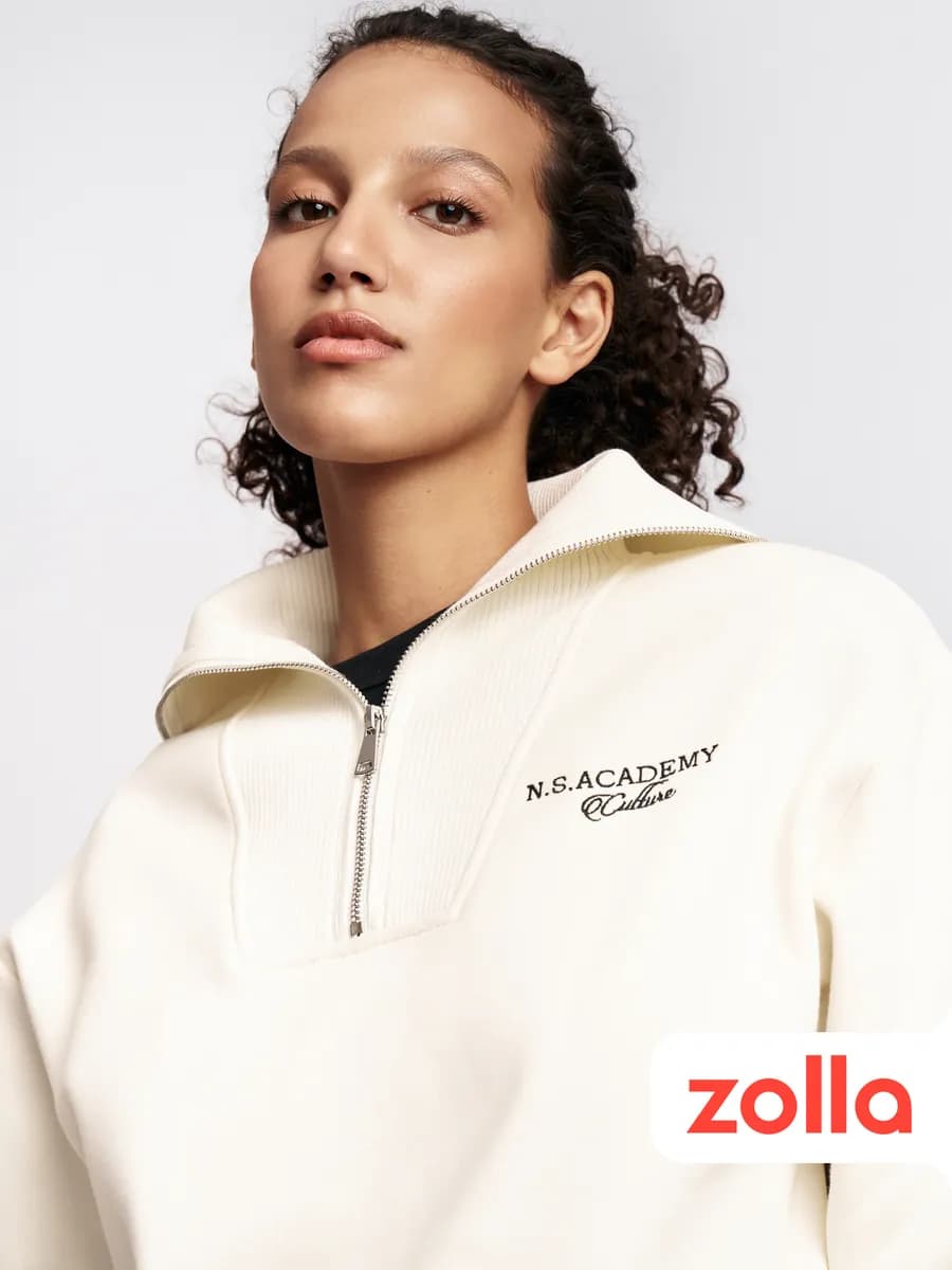 Женский свитшот с воротником-стойкой