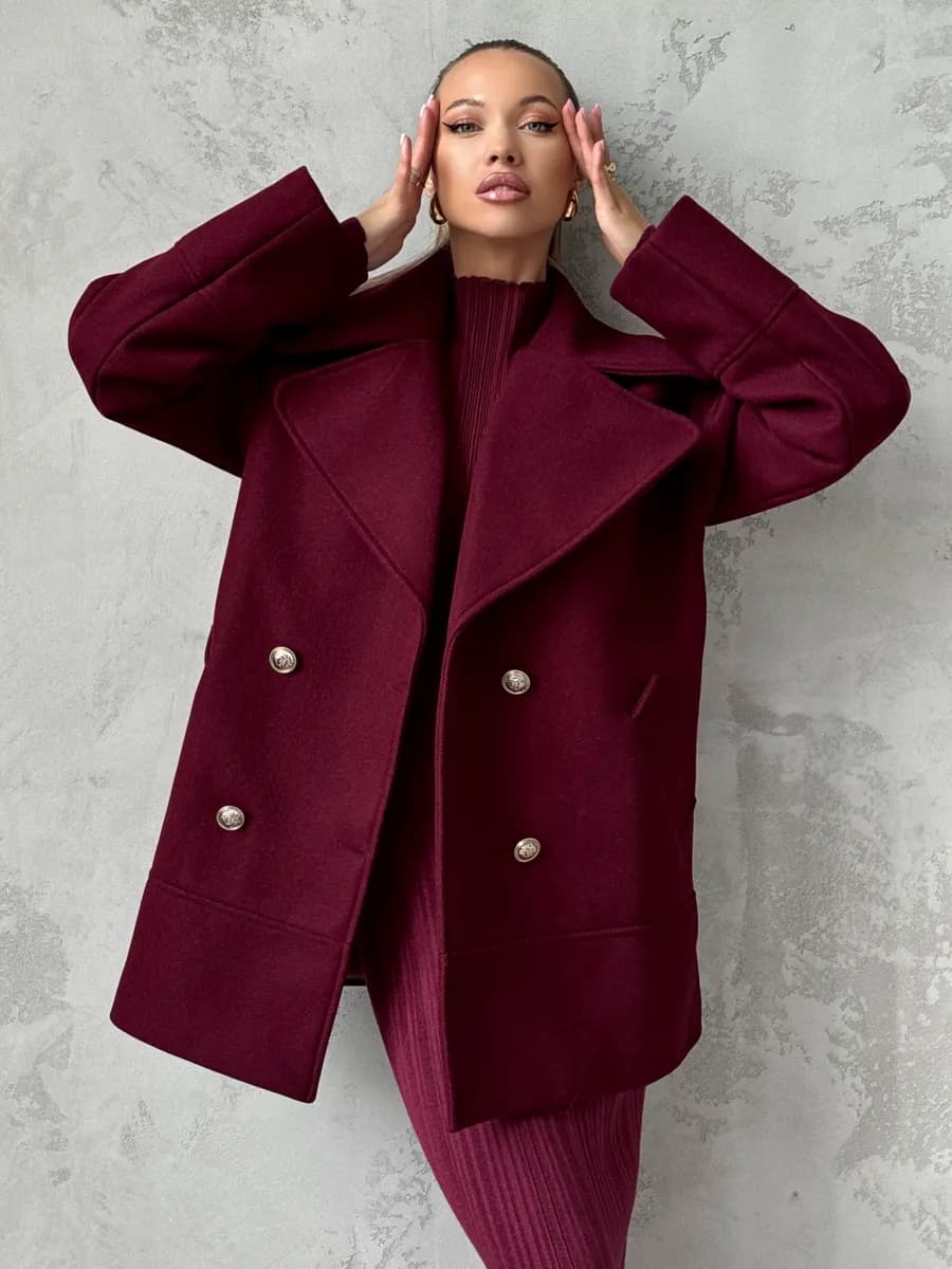 Пальто пиджак демисезонное оверсайз