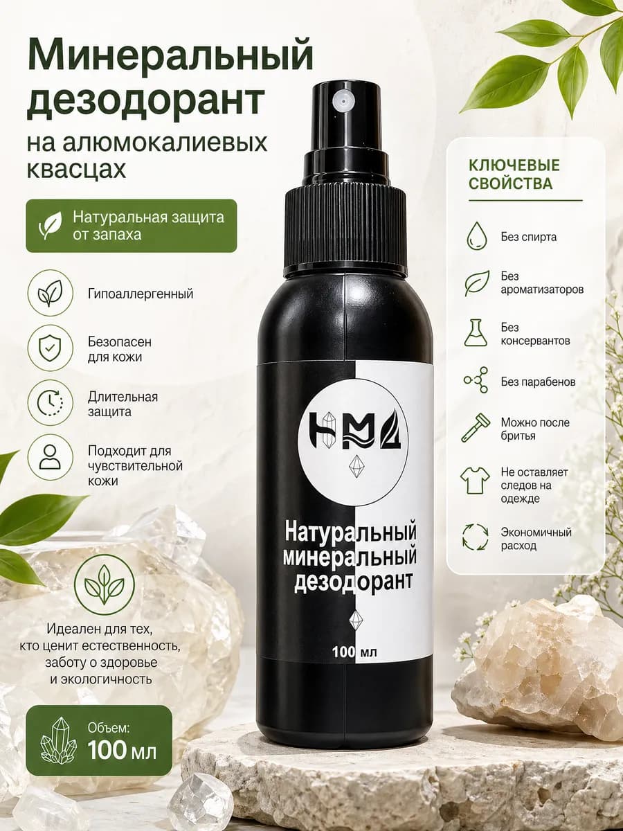 Минеральный дезодорант спрей