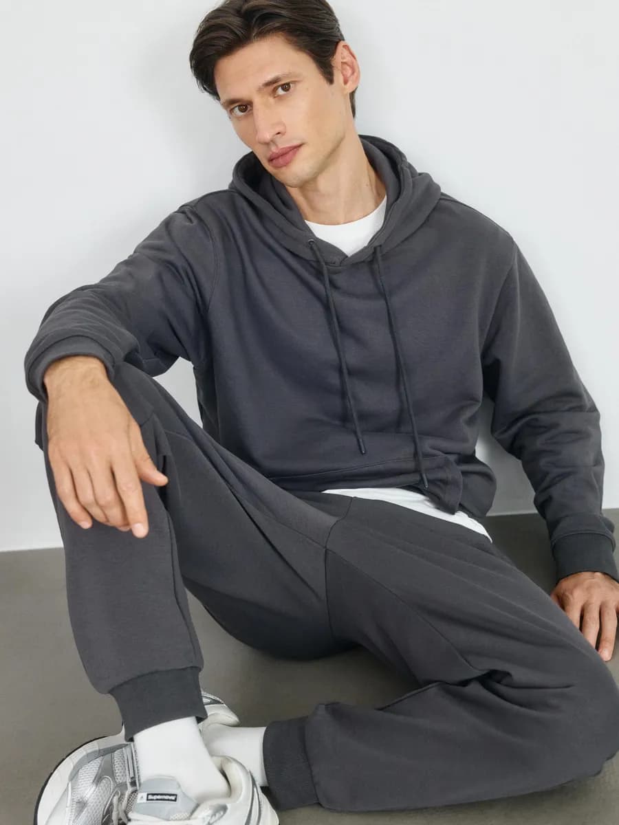 Толстовка худи базовая с капюшоном