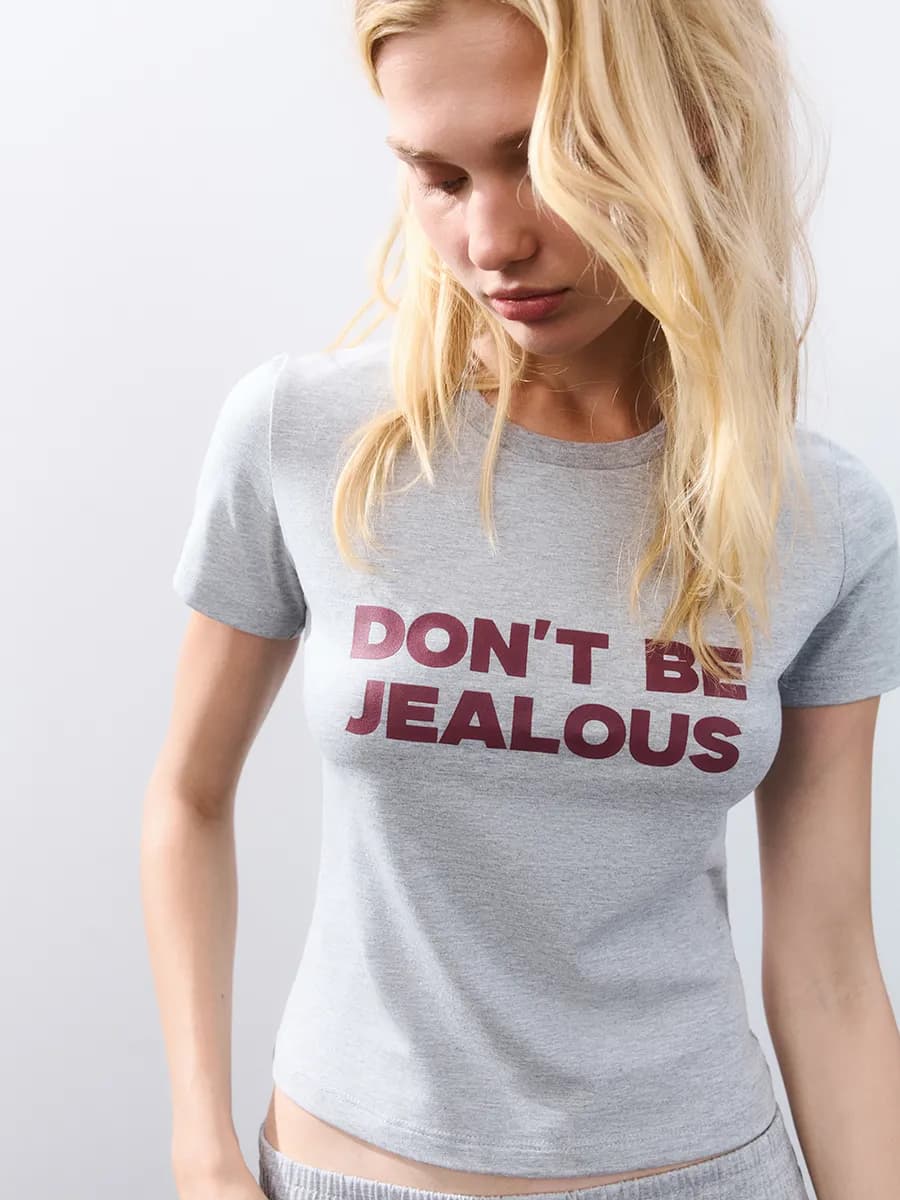 Футболка-топ домашняя с принтом - фото 1