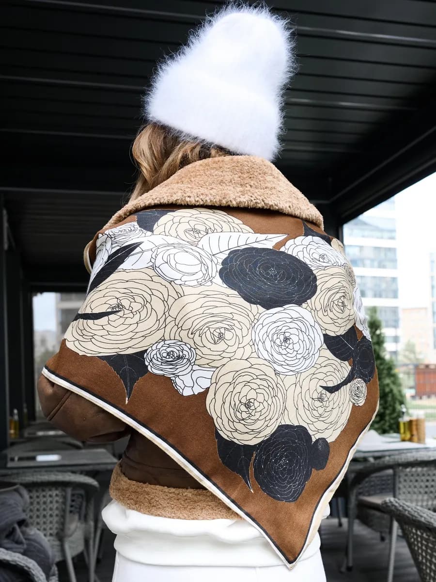 Платок косынка на пояс бандана у2к шерстяная