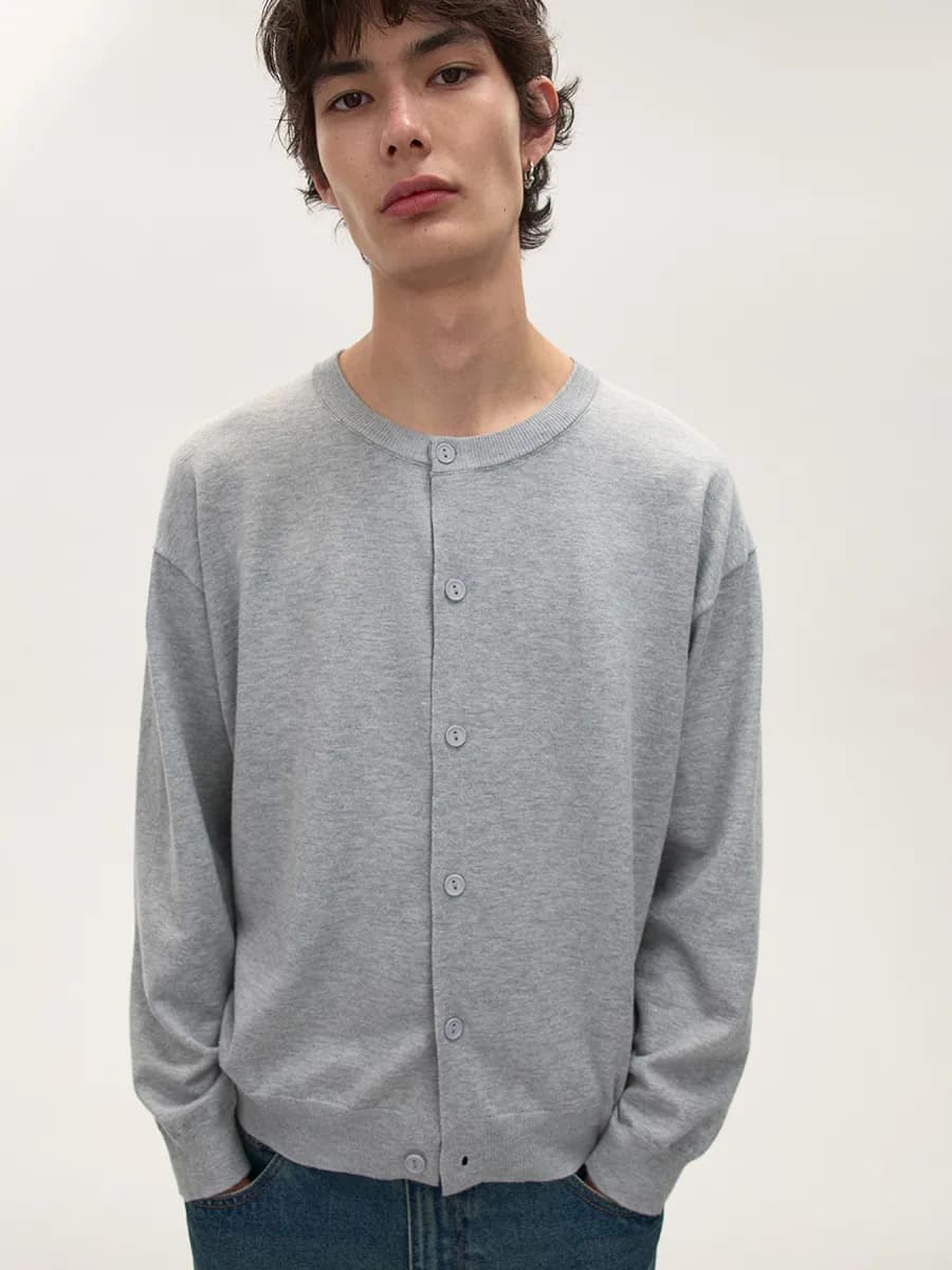 Кардиган трикотажный на пуговицах