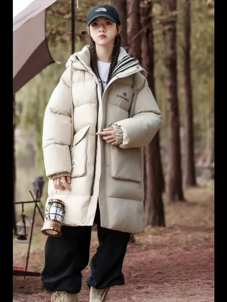 Куртка пуховик теплая удлиненная на весну для девочек