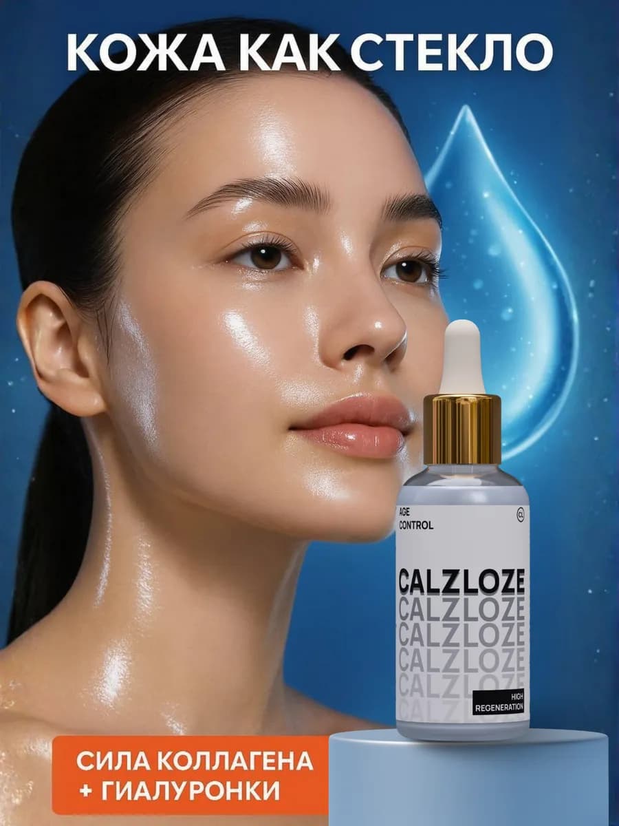 Сыворотка для лица увлажняющая с гиалуроном и коллагеном