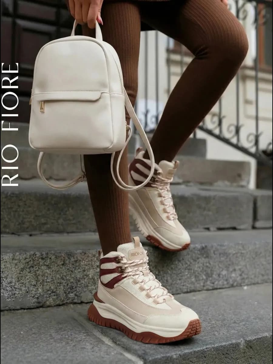 Кроссовки зимние на платформе спортивные