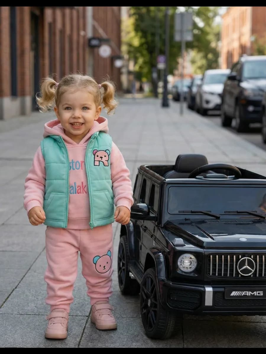 Теплый костюм для девочки