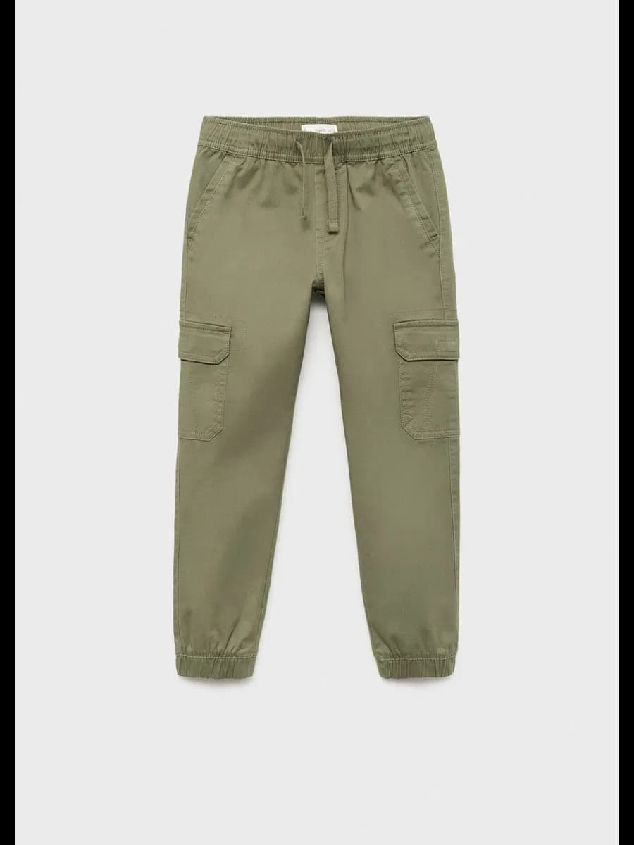 Хлопковые брюки в стиле карго