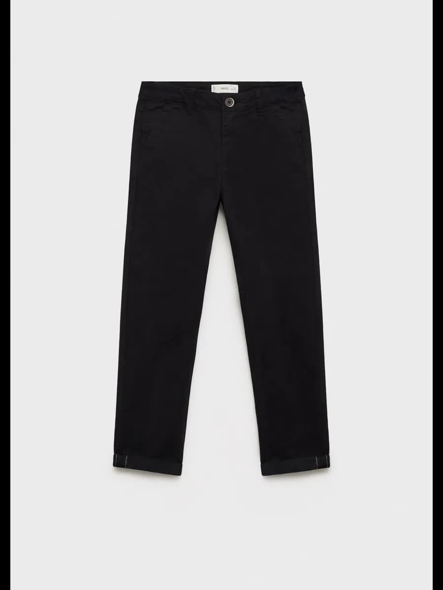 Однотонные брюки-чинос - фото 1