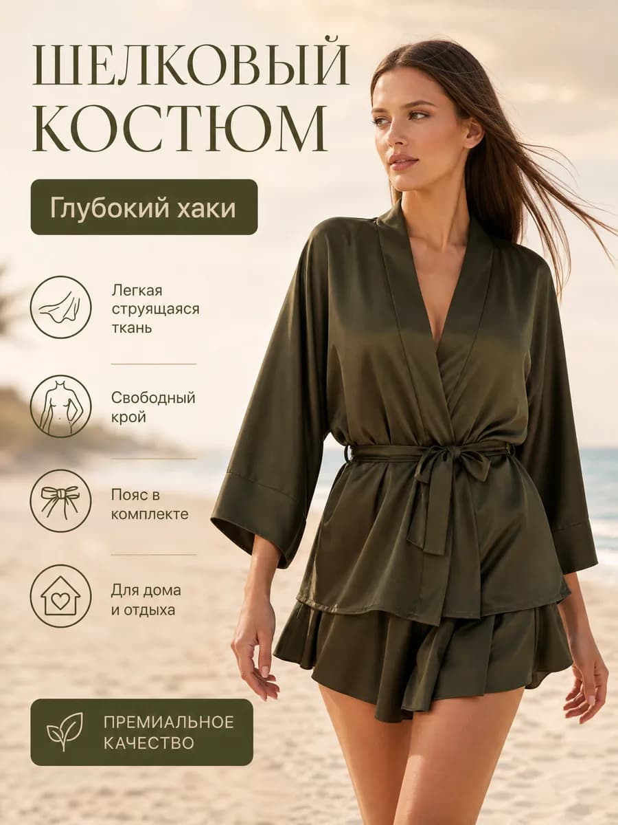 Пижамный костюм с шортами