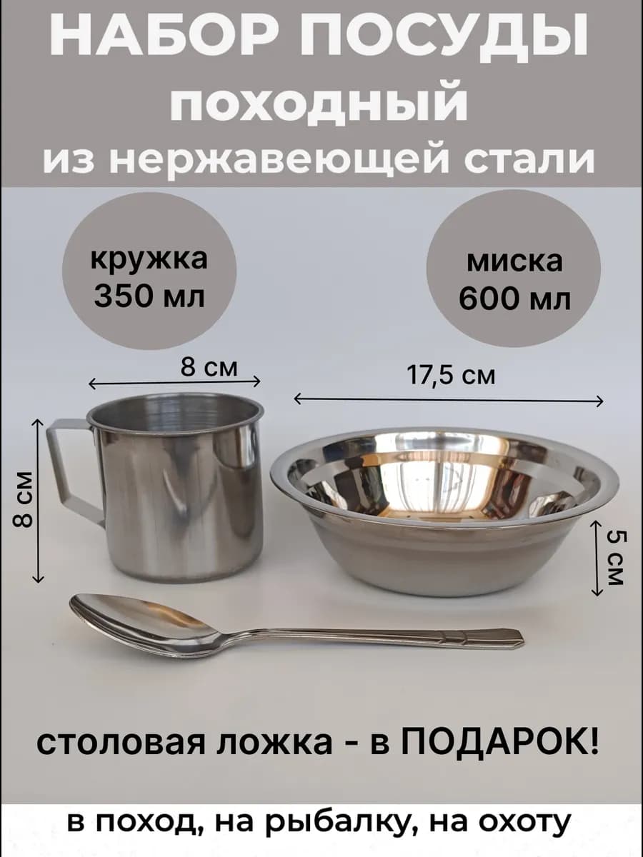 Набор посуды туристический