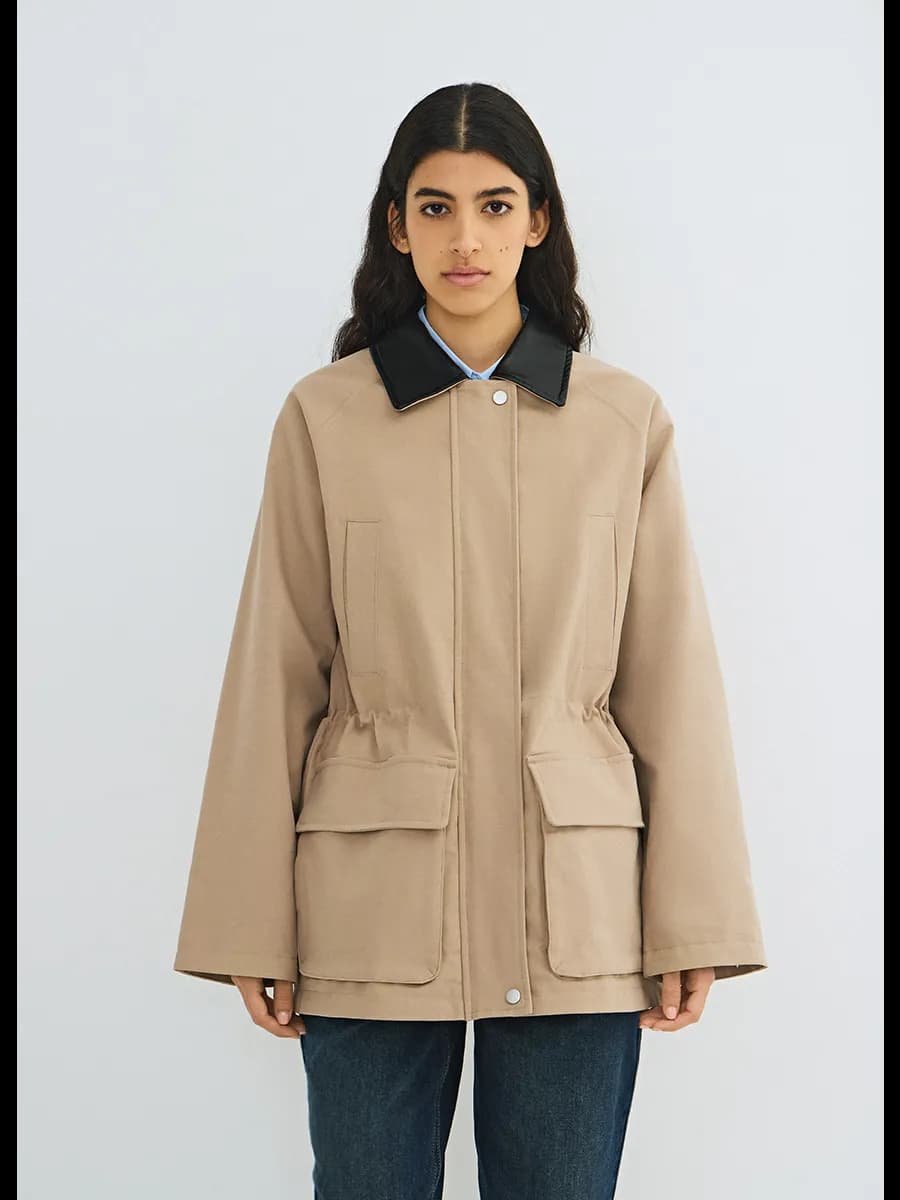 Куртка парка демисезонная без капюшона