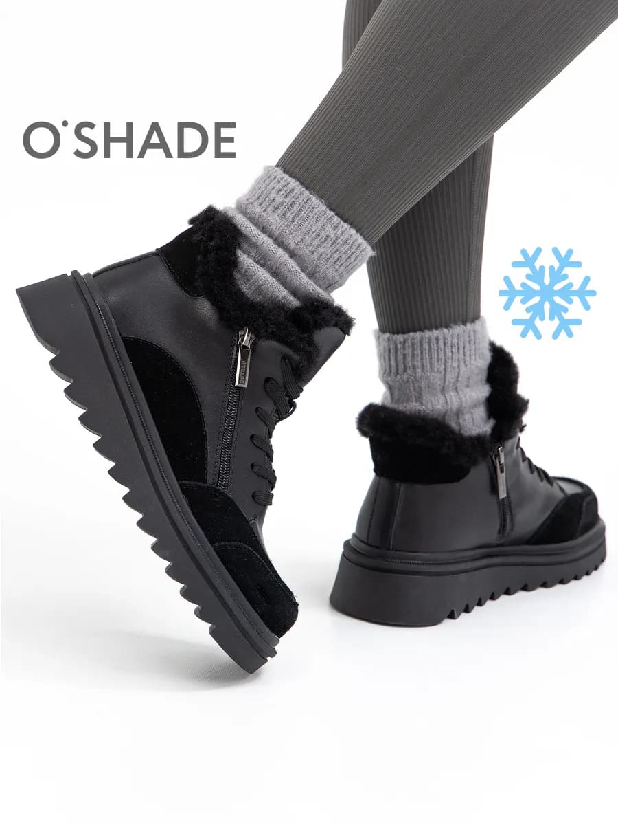 Ботинки зимние женские черные